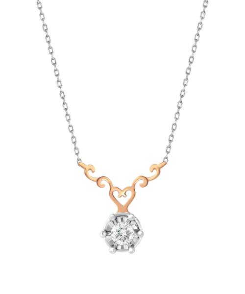 0,10 Karat Pırlanta Trend Tasarım Kolye