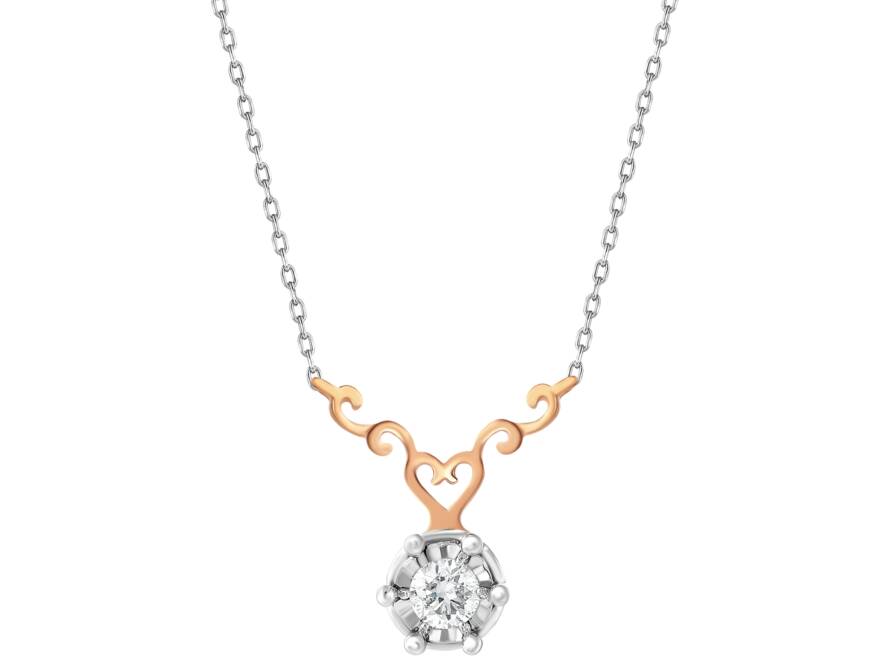 0,10 Karat Pırlanta Trend Tasarım Kolye