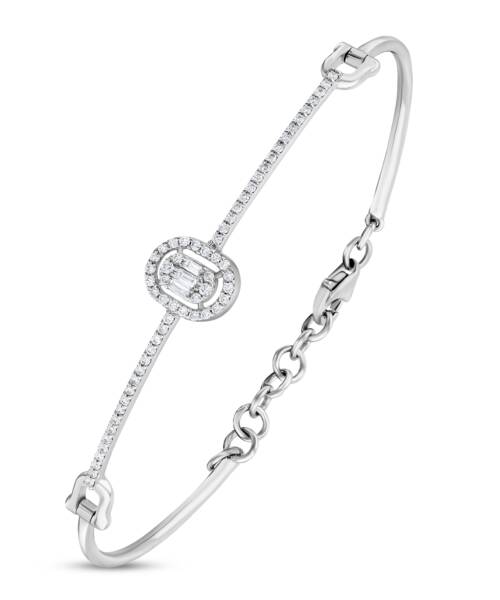 0,30 Karat Pırlanta Baget Bileklik