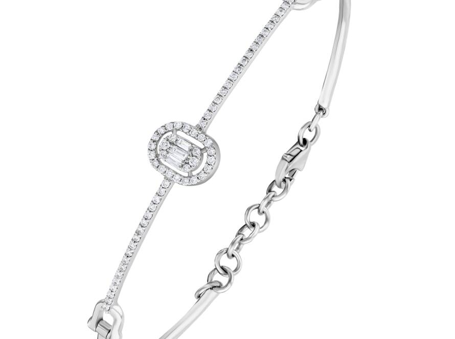 0,30 Karat Pırlanta Baget Bileklik