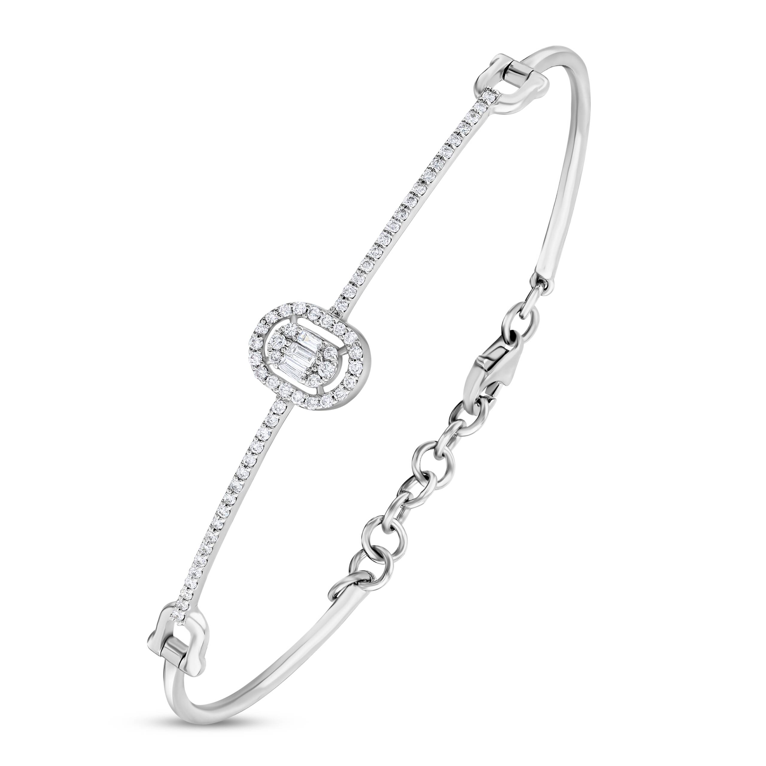 0,30 Karat Pırlanta Baget Bileklik