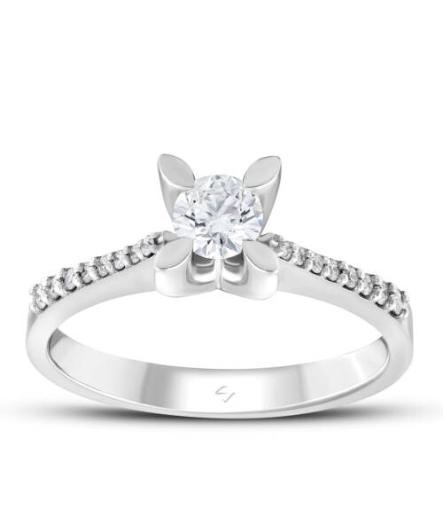 0,40 Karat Pırlanta Tektaş Yüzük