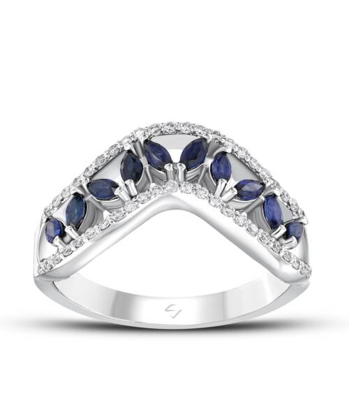 0,69 Karat Pırlantalı Trend Yüzük