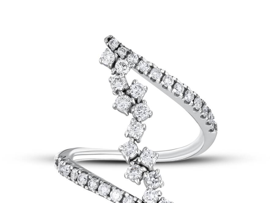 0,77 Karat Pırlantalı Trend Yüzük