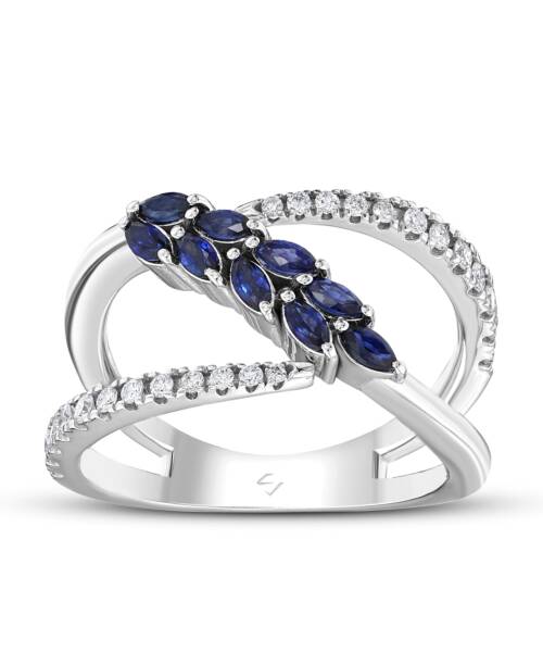 0,77 Karat Pırlantalı Trend Yüzük