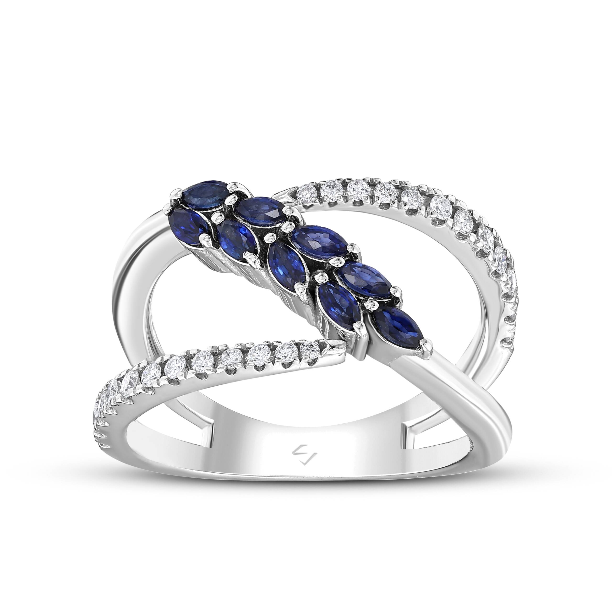 0,77 Karat Pırlantalı Trend Yüzük