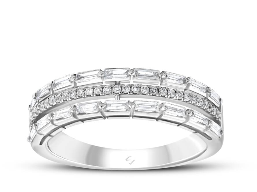 0,43 Karat Pırlanta Baget Yüzük