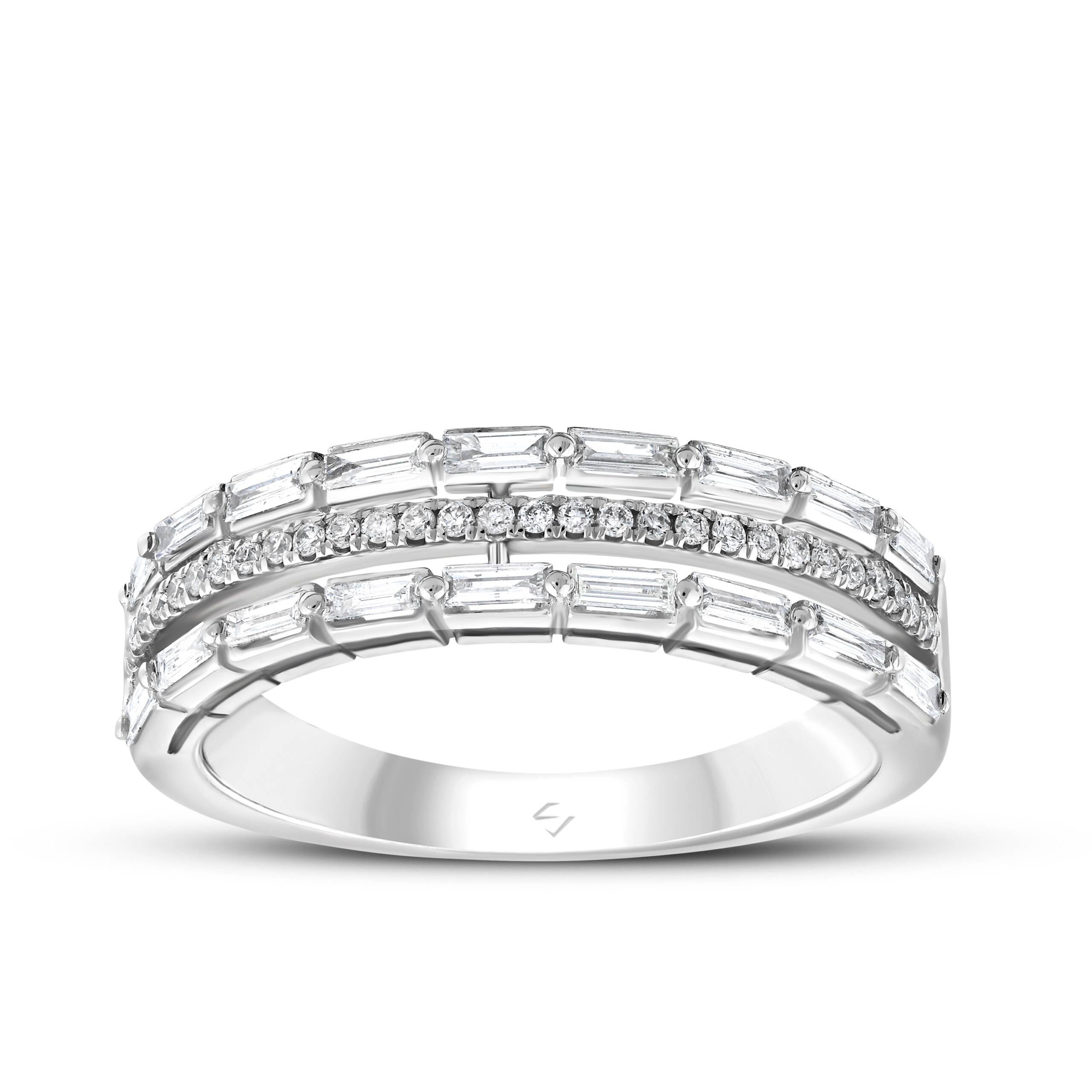 0,43 Karat Pırlanta Baget Yüzük